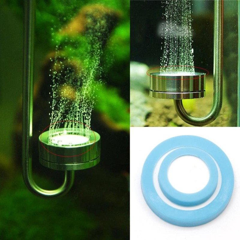 Aquarium Bubbler Air Stone Kit CO2-Diffusor Zerstäuber Keramikscheibe Ersatz für das Wachstum von Wasserpflanzen Co2-Versorgu