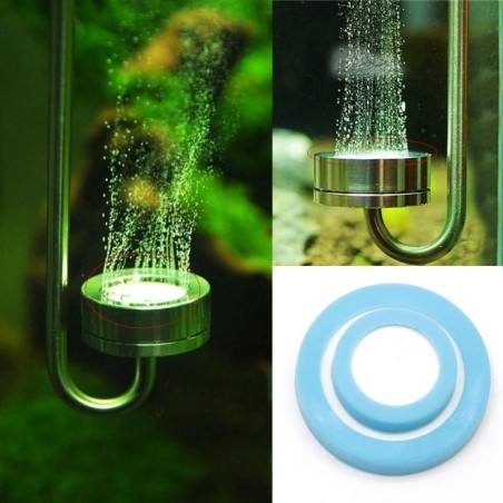 Aquarium Bubbler Air Stone Kit CO2-Diffusor Zerstäuber Keramikscheibe Ersatz für das Wachstum von Wasserpflanzen Co2-Versorgu