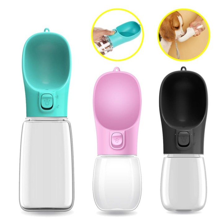 Wasserflasche für kleine und große Hunde, tragbarer Wasserspender für Welpen und Katzen, für unterwegs, Wandern, Trinknapf fü