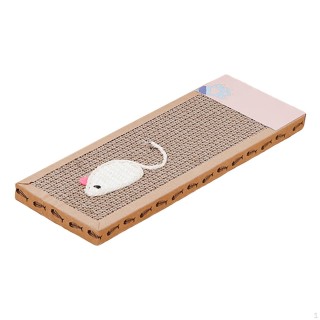 Katzenkratzbrett, Kratzbrett, Wellpappe, Schleifen, Krallen, Lounge, Couch, Bett für Hauskatzen S