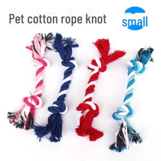 Kauspielzeug aus Baumwollseilknoten für kleine Hunde zur Zahnreinigung Cotton rope small double section, 1000 pieces