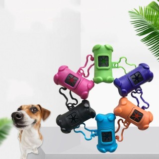 Haustier-Abfallbeutelspender Hundekotbeutelhalter Kunststoff Welpen Müllbeutel Träger Fall Tierbedarf violett