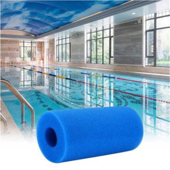 Schwammschaumfilter für wiederverwendbare waschbare Swimpotang-Pool-Aquariumfilter vom Typ Intex blau