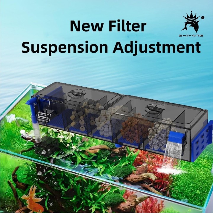 110 V 220 V Wandmontage Neuer Topfilter Wandmontage Wasserfallfilter Rollenzirkulation Sauerstoffanreicherung Mehrschichtfilt