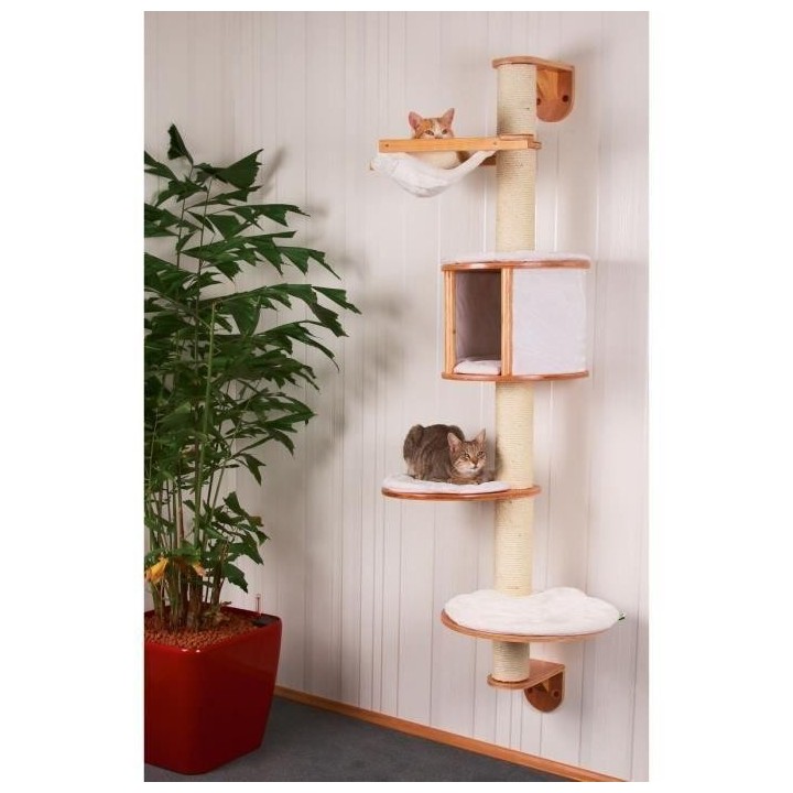 Kerbl Wandkratzbaum Dolomit 168 cm Weiß 81500