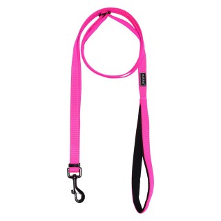 Rukka® Bliss Neon Leine, pink - Größe S: 200 cm lang, 10 mm breit