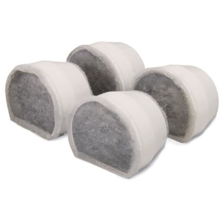 PetSafe - Ersatz-Kohlefilter für Drinkwell Keramik-Trinkbrunnen Avalon, Pagoda und StreamSide, Natur, 4er-Pack