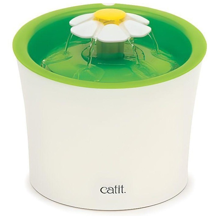 Catit Senses 2.0 Katzenblumenbrunnen – 3-Liter-Tränke mit dreifach wirkendem Filter