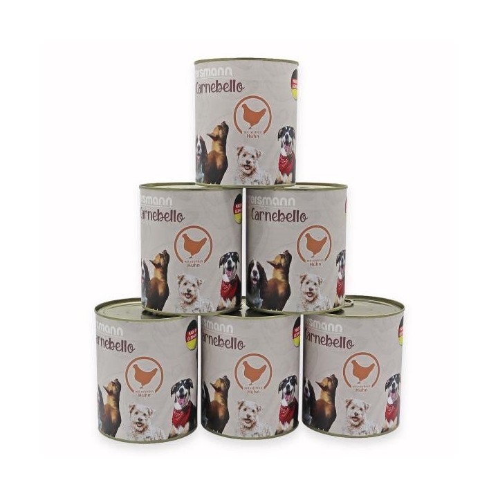 Eggersmann Carnebello - Nassfutter mit Huhn 6 x 800g