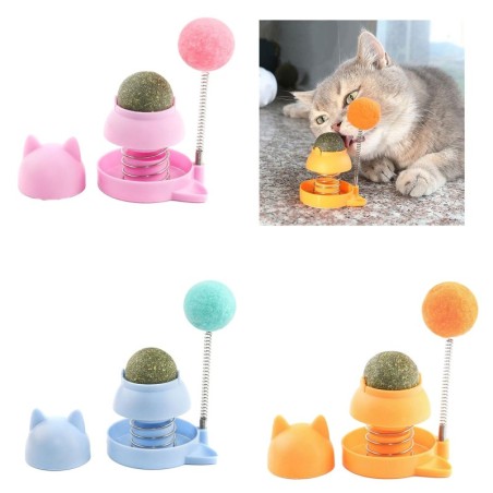 Katzenminzenball mit rollendem Becherspielzeug, lustiges Katzenkratzspielzeug, interaktives Katzenspielzeug, Indoor-Kätzchens