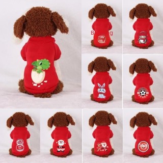 Herbst/Winter-Sweatshirts für Katzen und kleine Hunde – Teddy, Corgi, Bichon Get rich overnight, XL dunkelblaue