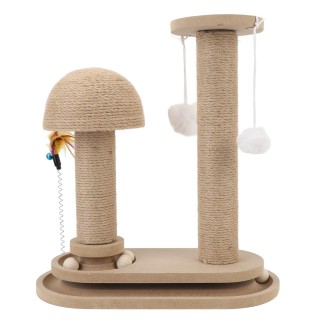 Katzenkratzbaum Stabile Struktur Dichte Bord Interaktive Plattenspieler Design Katzenkratzbaum mit