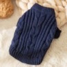 Hundekleidung für kleine Hunde, warmer Strickpullover für Haustiere, süßer, einfarbiger Rollkragenpullover für Welpen, weiche