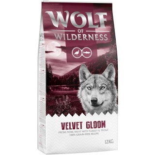Wolf of Wilderness "Velvet Gloom" Truthahn & Forelle - getreidefrei Sparpaket: 2 x 12 kg
