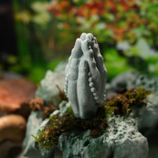 Zen-Buddhismus, chinesisches Feng Shui, Buddha-Handfigur, Statue, Heim, Fisch, Aquarium, Desktop-Garten, Bonsai, Mikro-Landsc