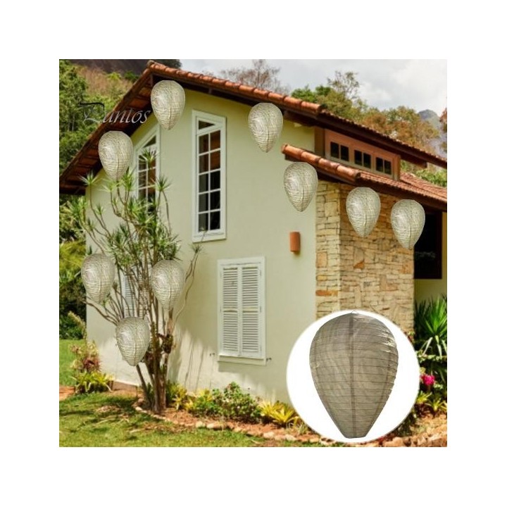 4/8er-Pack hängende künstliche Wespennest-Abwehrlaterne hält Wespen fern, einfach zu installierende Wespennest-Attrappe, 22,1