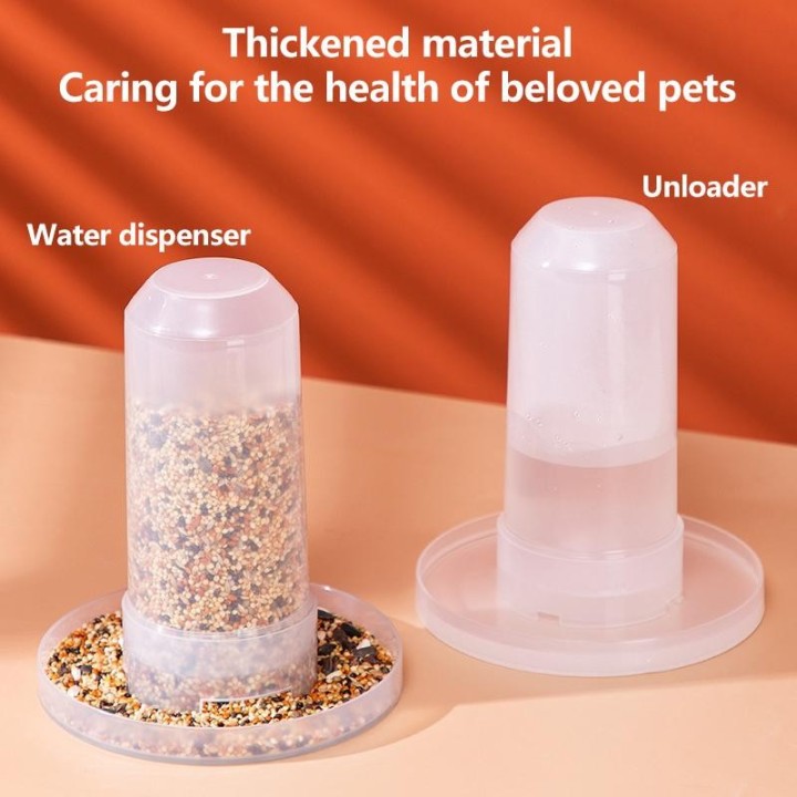 1 Stück Automatischer Vogel-Wachtel-Trinkbecher-Brunnen Haustier-Vogel-Kunststoff-Feeder-Trinker Wasser-Futtertablett-Tank Vo