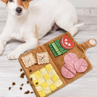 Ins New Menu Niedlicher Nasen-Geruchshund Lustiges Spielzeug Quietsch-Plüschtier Simulationsbuch Haustier Interaktives Spielz