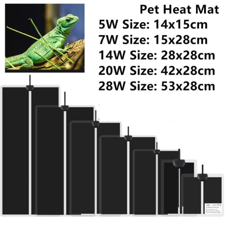 5 ~ 28W Keimung Ausbreitung Warm Pad Anti-kalt Haustier Winter Heizung Matte Reptilien Lieferungen 5W