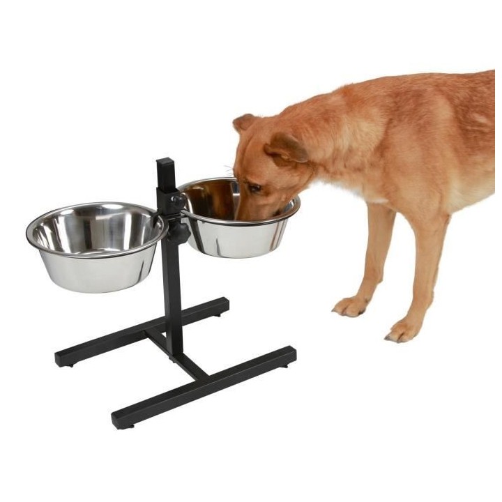 KERBL Futterriegel mit Hundenapf - 2x2800ml