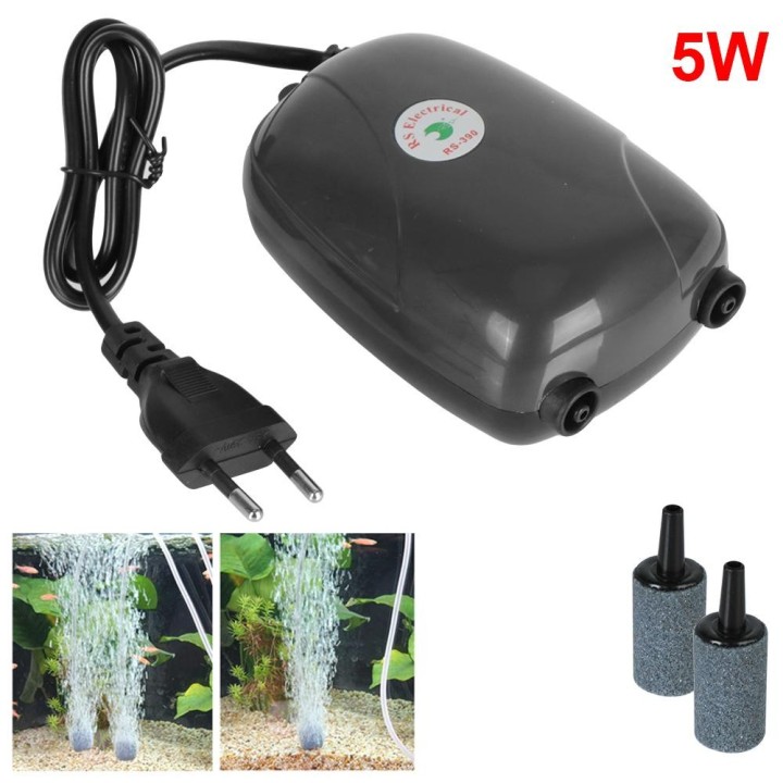 Aquarium Luftpumpe Aquarium Sauerstoffpumpe Mini Sauerstoff erhöhen Kompressor Quarium Supplies Einzel Doppel Outlet EU Steck