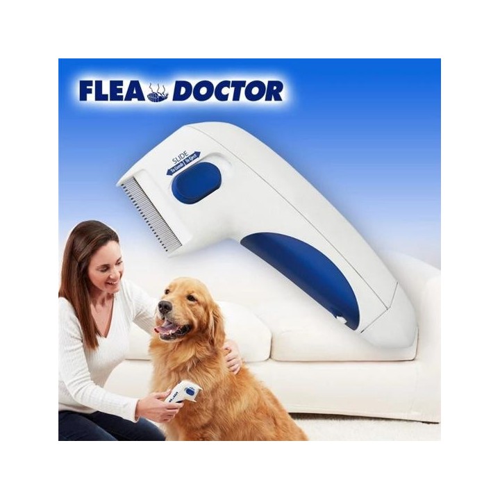 Zeckenentferner, elektrischer Zecken- und Flohentferner für Haustiere, mit rutschfestem Griff, effektives Pflegewerkzeug für