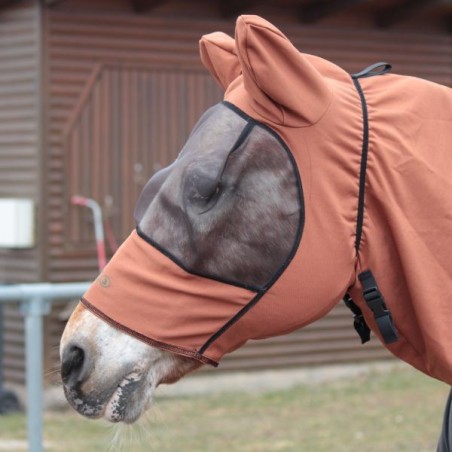 Boett Fliegenmaske Sweet Itch Hood - chestnut (Gr. 125-135)