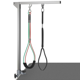 Haustier Fellpflege Arm, Klappbares Haustierpflege-Arm mit Klemme, Silber