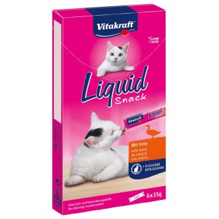 Vitakraft Cat liquid Snack Ente und Beta-Glucane 6x15g