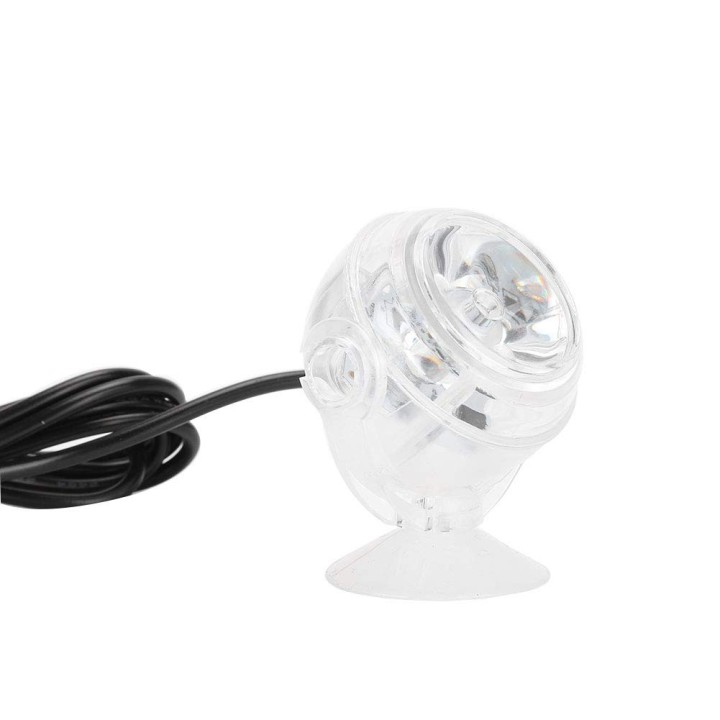 LED-Aquarium, LED-Spot, LED-Aquarium, Tank, LED-Licht für Aquarium, Unterwasser-LED, LED-Tauchen, 7 Farben, Saugatmosphäre, A
