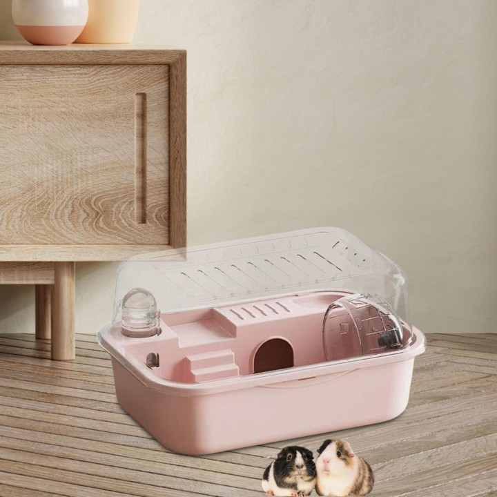 Lebensraum Hamsterkäfig Öffnende Oberseite Klares Atmungsaktives Haus Kleintier für Zuckergleiter Mäuse grün