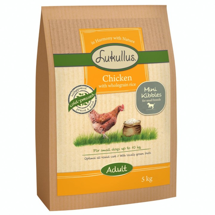 Lukullus Mini Kaltgepresst Huhn mit Vollkornreis - 5 kg