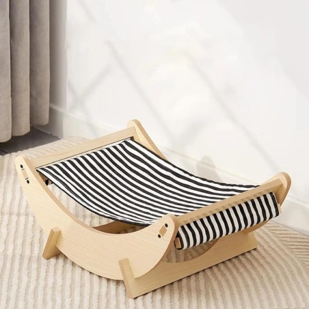 2 in 1 Holz Haustier Katze Bett Katze Hängematte Wiege Sofa Haus Möbel Kätzchen Innen Waschbar Abnehmbare Schlafen Bett Kätzc