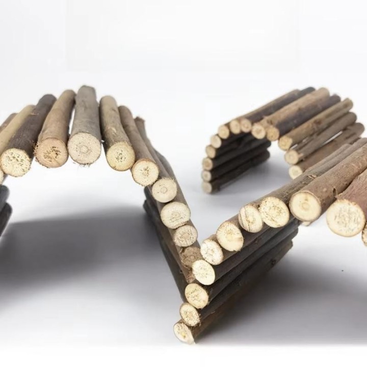 Kaninchen molaren weidenzweig hamster spielzeug liefert Goldene draht Bär molaren leiter zaun bogen brücke spielzeug S