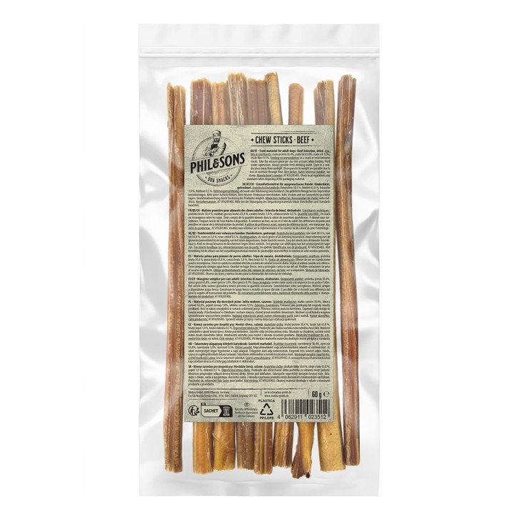 Phil & Sons Kausticks - Rind - Sparpaket: 5 x 60 g
