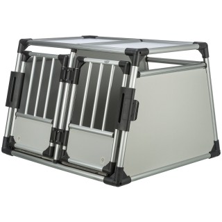 Trixie Doppel-Transportbox Aluminium M-L 93×64×88 cm