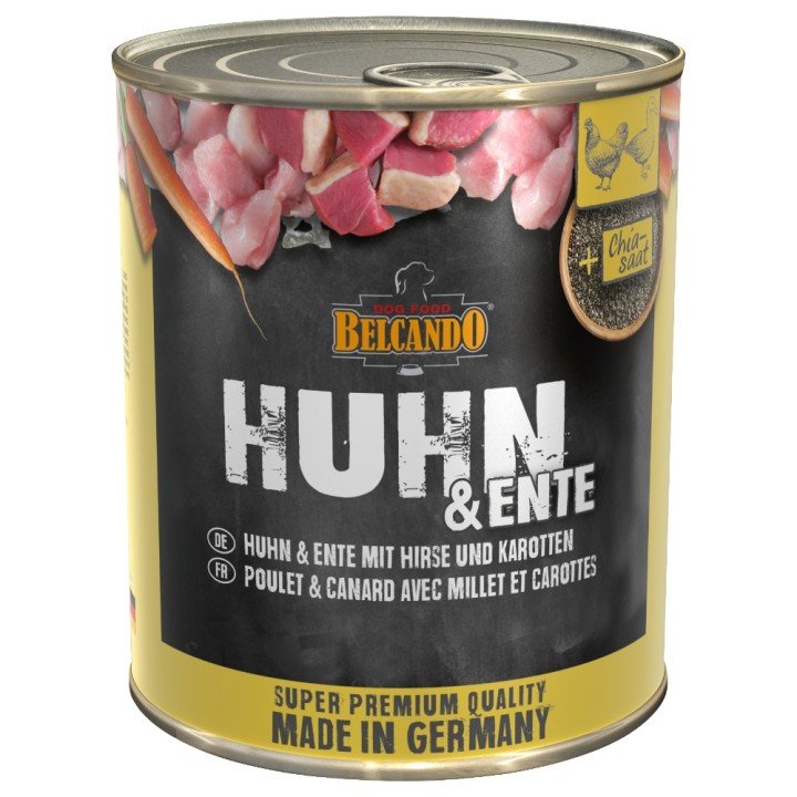 Sparpaket Belcando Super Premium 12 x 800 g - Mixpaket: Truthahn, Huhn & Ente