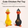 Quietsch-Hundespielzeug aus Latex in Form eines Huhns, lustige Cartoon-Ente, sicheres, ungiftiges Beißspielzeug, bissfestes,
