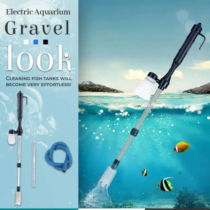 Elektrischer, leistungsstarker Saugnapf für Aquarien, Siphon, betriebener Sandwäscher für Aquarien, 220 V, Vakuum, Kies, Wass