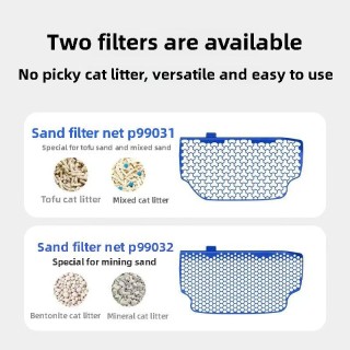 Petkit Automatische Katzentoilette Katzentoilette Selbstreinigendes Zubehör Sandfiltersieb Geeignet für PETKIT ULTRA Sandkast