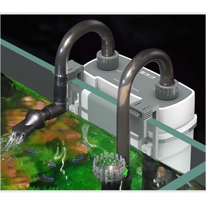 220 V, 7 W, Fischtankfilter, 50 Hz, XBL-Serie, an der Wand montiertes Filterfass für Aquarien, externer Fischtank, klein, ger