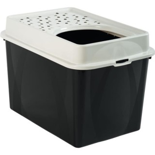 Toilettenhaus TOP 50l - Schwarz (Recyceltes PP) - 57,2 x 39,3 x 40,4 cm