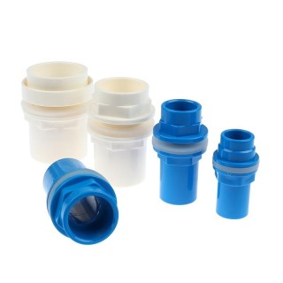 20-50Mm Pvc Rohr Verbinder Verdicken Fisch Tank Entwässerung Stecker Garten Drain Pip 20mm blau