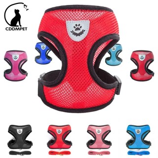 Hundezubehör, atmungsaktives Mesh-Hundegeschirr und Leine-Set, Welpen- und Katzengeschirr, Weste für kleine Hunde, Chihuahua,