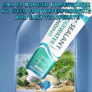 120 ml Aquarium-Reparaturkleber, schnelltrocknend, transparenter Reparaturkleber für Aquarien, zum Ausbessern von Lecks, sich
