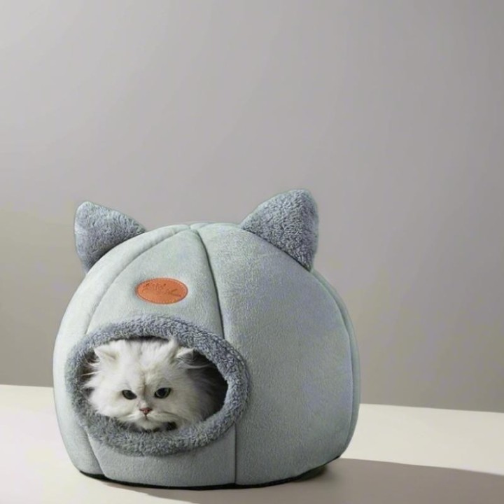 Tiefen Schlaf Komfort Katze Bett Kleine Matte Korb Hund Haus Haustiere Zelt Gemütliche Höhle Nest Innen M 33X33X33cm licht gr