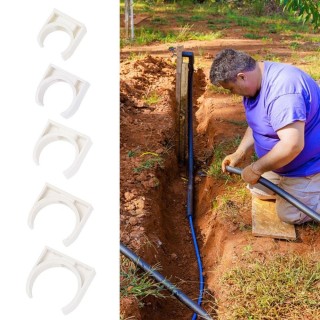 10 Stück Aquarium-Rohrschelle, Bewässerungsadapter, Rohrverbinder-Clip, langlebiger Wasserrohrhalter 20mm