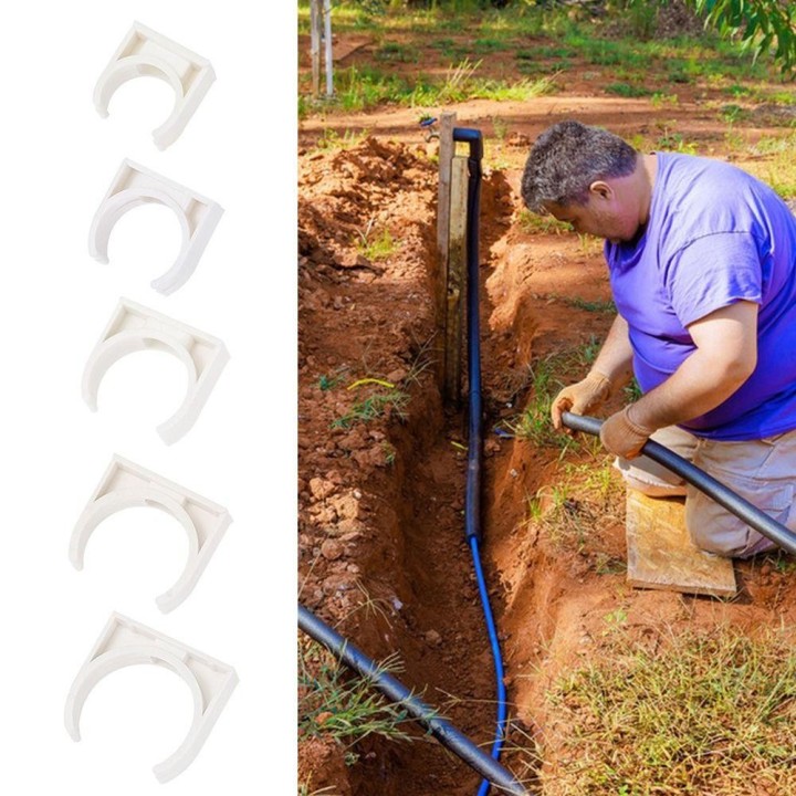 10 Stück Aquarium-Rohrschelle, Bewässerungsadapter, Rohrverbinder-Clip, langlebiger Wasserrohrhalter 20mm