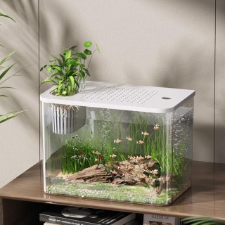 with Lid Fish Tank PET+ABS Turtle Tank New Ecological Water Tank  Home without lid