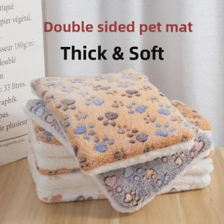 Haustierbett: Universelle Flanellmatte für Katzen und Hunde, ganzjährig warm S 35*27cm (up to 3 jin)